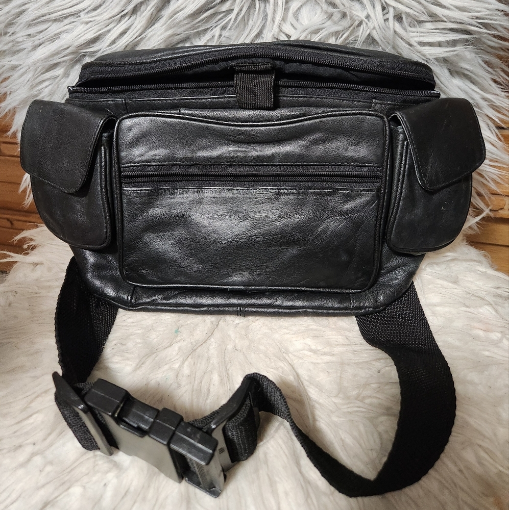 Black Leather Men's Bag